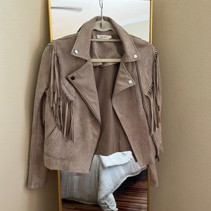 Suede Fringe Jacket